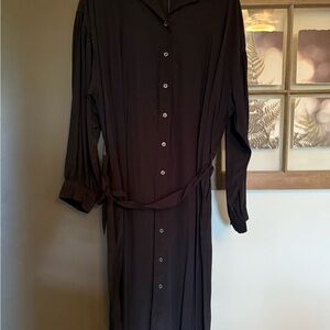 Prologue Dark Brown Long Sleeve Dress